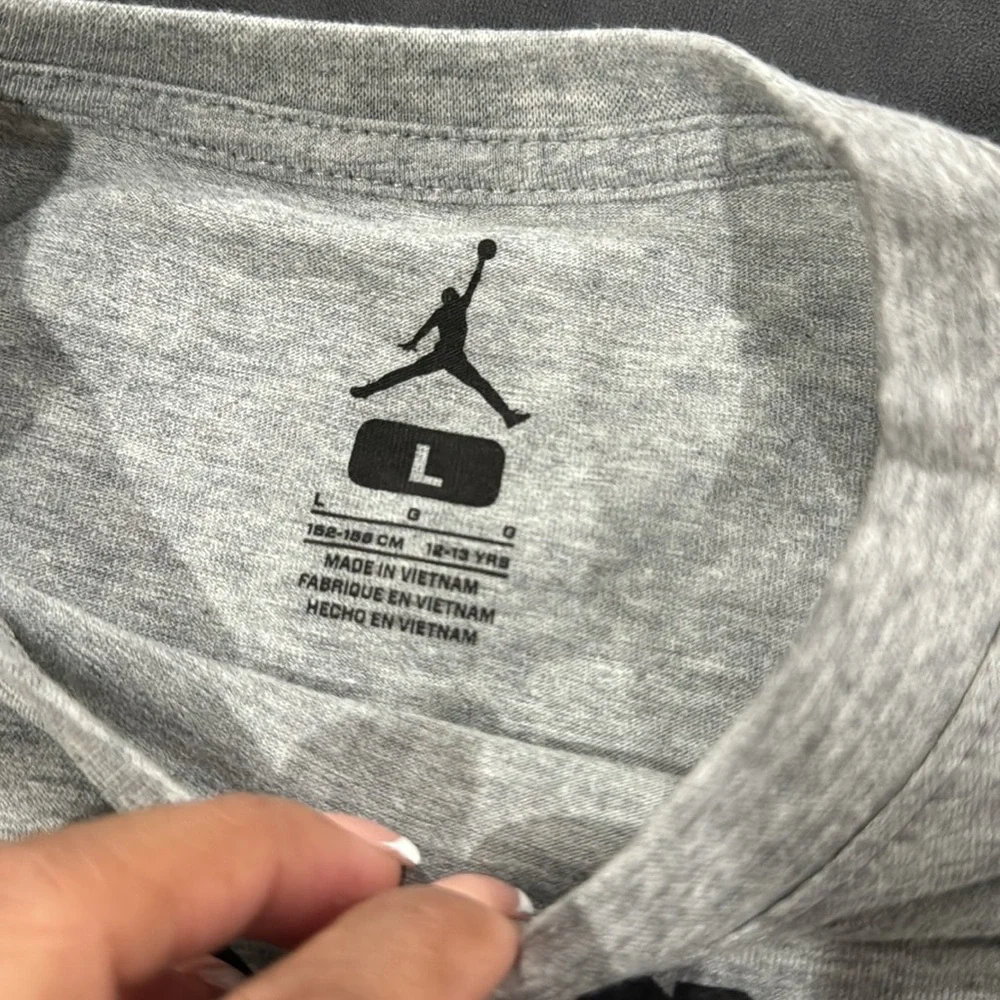 🩶Jordan Graphic Print Relaxed Fit Crew-Neck T-shirt